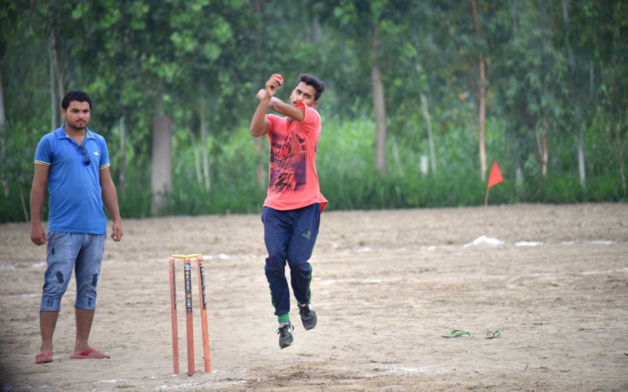 Cricket playing in mudigere